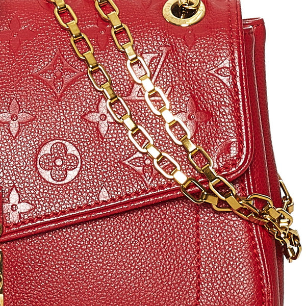ルイ ヴィトン モノグラム アンプラント サンジェルマンPM チェーン ショルダーバッグ M48949 スリーズ レザー レディース LOUIS VUITTON 【中古】