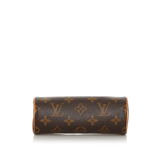 ルイ ヴィトン モノグラム パピヨン付属ポーチ ブラウン PVC レザー ポーチ レディース LOUIS VUITTON 【中古】