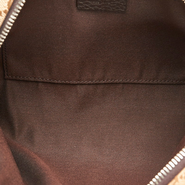 グッチ GGキャンバス ボディバッグ ウエストバッグ 449174 ベージュ キャンバス レザー レディース GUCCI 【中古】