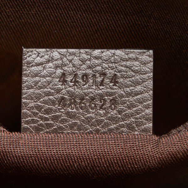 グッチ GGキャンバス ボディバッグ ウエストバッグ 449174 ベージュ キャンバス レザー レディース GUCCI 【中古】