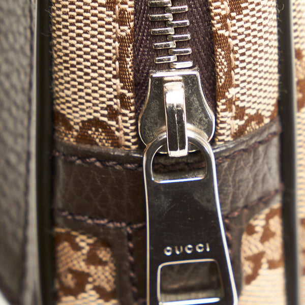 グッチ GGキャンバス ボディバッグ ウエストバッグ 449174 ベージュ キャンバス レザー レディース GUCCI 【中古】