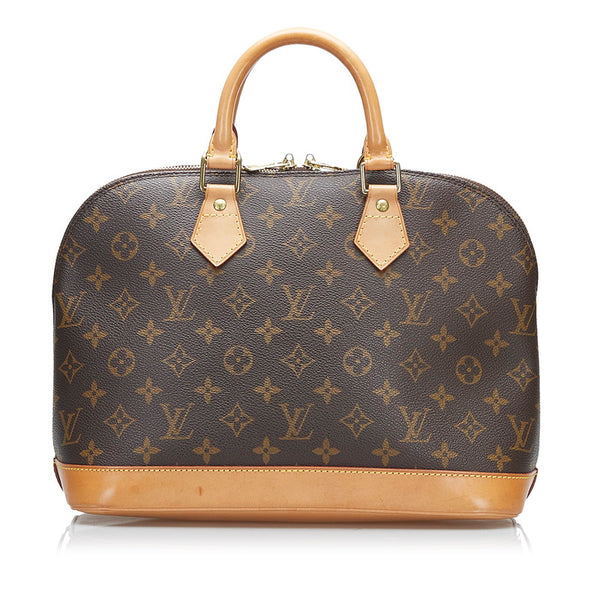 ルイ ヴィトン モノグラム アルマ ハンドバッグ M51130 ブラウン PVC レザー レディース LOUIS VUITTON 【中古】