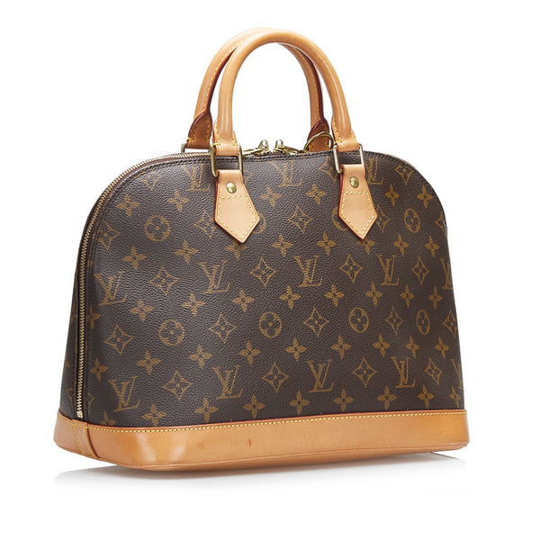 ルイ ヴィトン モノグラム アルマ ハンドバッグ M51130 ブラウン PVC レザー レディース LOUIS VUITTON 【中古】