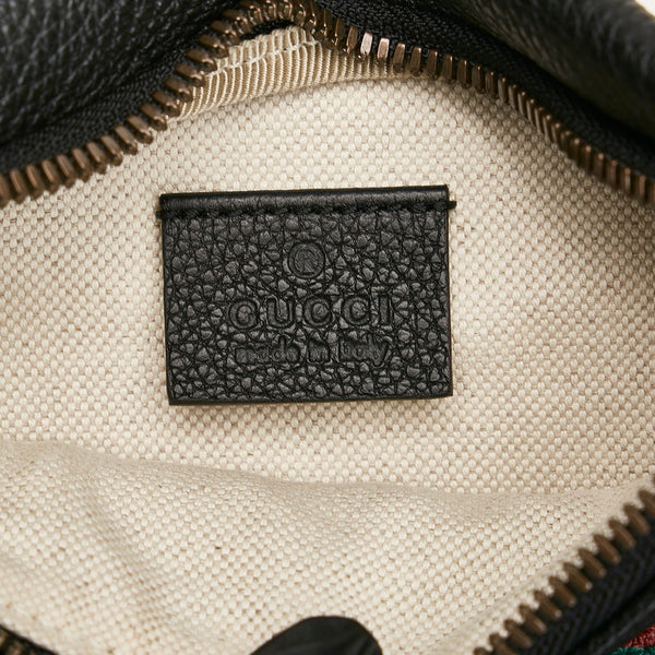 グッチ シェリー ボディバッグ ウエストバッグ ショルダーバッグ 527792 ブラック レザー レディース GUCCI 【中古】