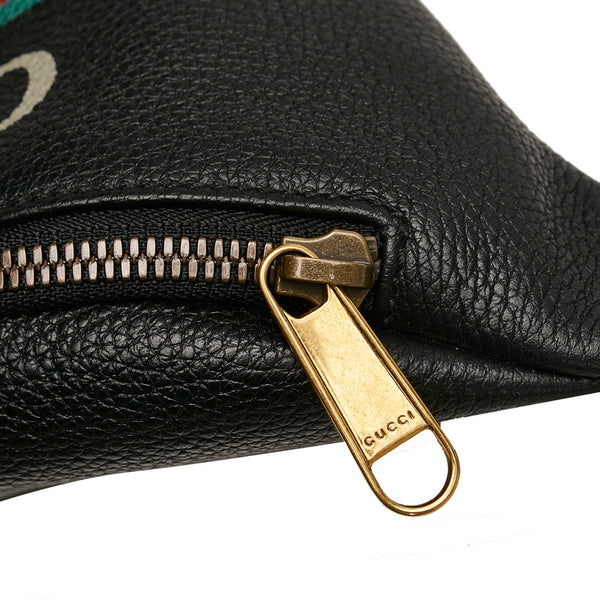 グッチ シェリー ボディバッグ ウエストバッグ ショルダーバッグ 527792 ブラック レザー レディース GUCCI 【中古】