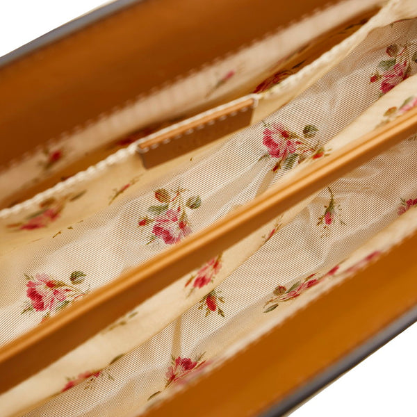 グッチ オフィディア パイソン チェーン ショルダーバッグ 503877 ベージュ ストロー レザー レディース GUCCI 【中古】