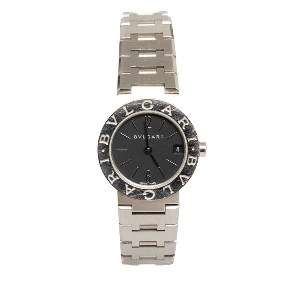 ブルガリ ブルガリブルガリ 腕時計 BB23SS クオーツ ブラック文字盤 ステンレススチール レディース BVLGARI 【中古】