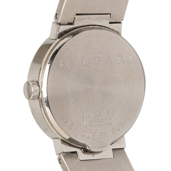 ブルガリ ブルガリブルガリ 腕時計 BB23SS クオーツ ブラック文字盤 ステンレススチール レディース BVLGARI 【中古】