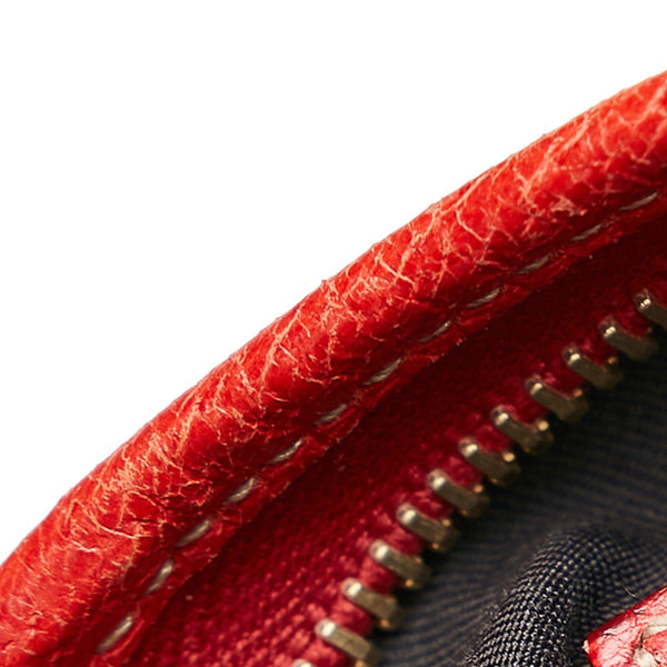 グッチ GGキャンバス シェリー 斜め掛け ショルダーバッグ 144388 ベージュ ネイビー レッド キャンバス レザー レディース GUCCI 【中古】