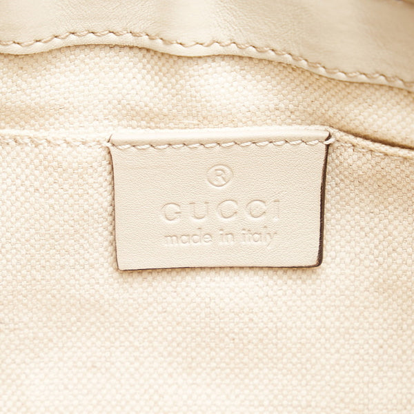 グッチ グッチシマ ワンショルダーバッグ ハンドバッグ 269893 ベージュ レザー レディース GUCCI 【中古】