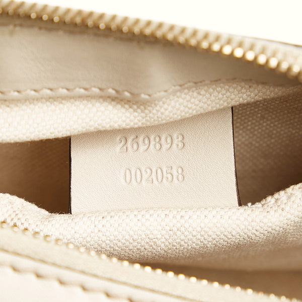 グッチ グッチシマ ワンショルダーバッグ ハンドバッグ 269893 ベージュ レザー レディース GUCCI 【中古】