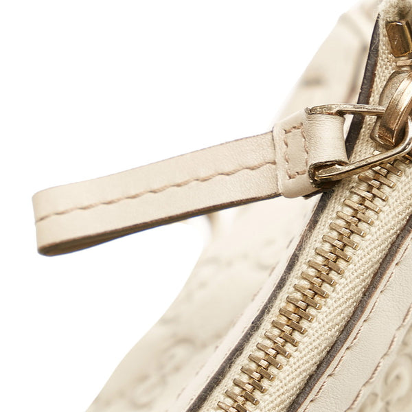 グッチ グッチシマ ワンショルダーバッグ ハンドバッグ 269893 ベージュ レザー レディース GUCCI 【中古】