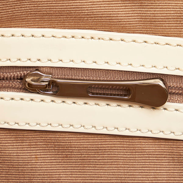 バーバリー ハウスチェック ベージュ PVC レザー ワンショルダー レディース BURBERRY 【中古】