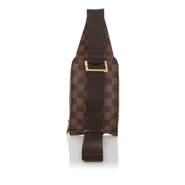 ルイ ヴィトン ダミエ ジェロニモス ボディバッグ N51994 ブラウン PVC キャンバス メンズ LOUIS VUITTON 【中古】