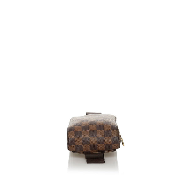 ルイ ヴィトン ダミエ ジェロニモス ボディバッグ N51994 ブラウン PVC キャンバス メンズ LOUIS VUITTON 【中古】