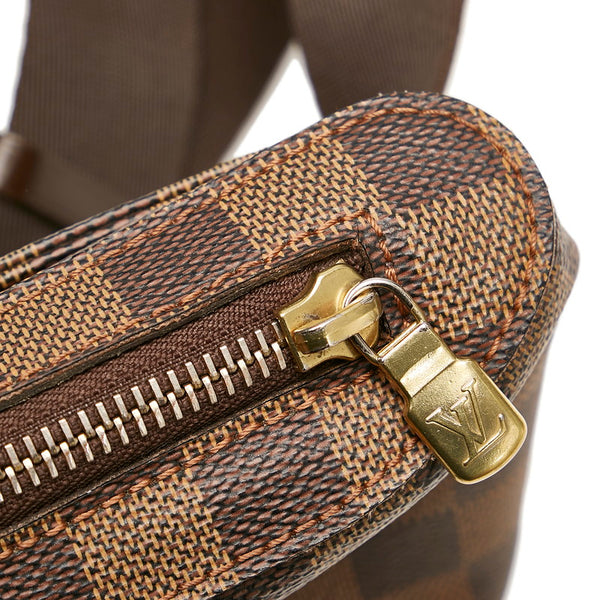 ルイ ヴィトン ダミエ ジェロニモス ボディバッグ N51994 ブラウン PVC キャンバス メンズ LOUIS VUITTON 【中古】