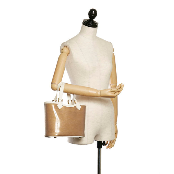 ルイ ヴィトン エピプラージュ ミニラグーンベイ ハンドバッグ M92473 サーブル レザー ビニール レディース LOUIS VUITTON 【中古】