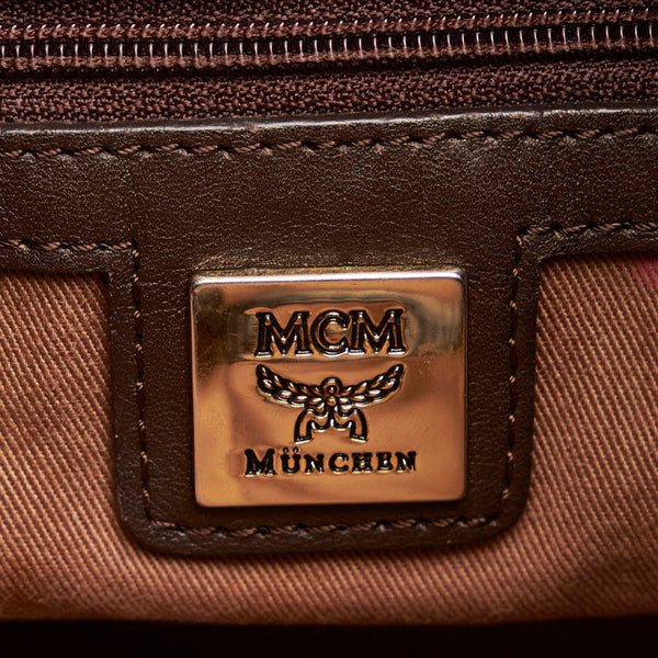 エム シー エム ヴィセトス 斜め掛け ショルダーバッグ ブラウン レザー レディース MCM 【中古】