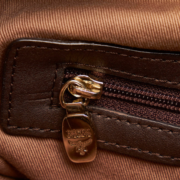 エム シー エム ヴィセトス 斜め掛け ショルダーバッグ ブラウン レザー レディース MCM 【中古】