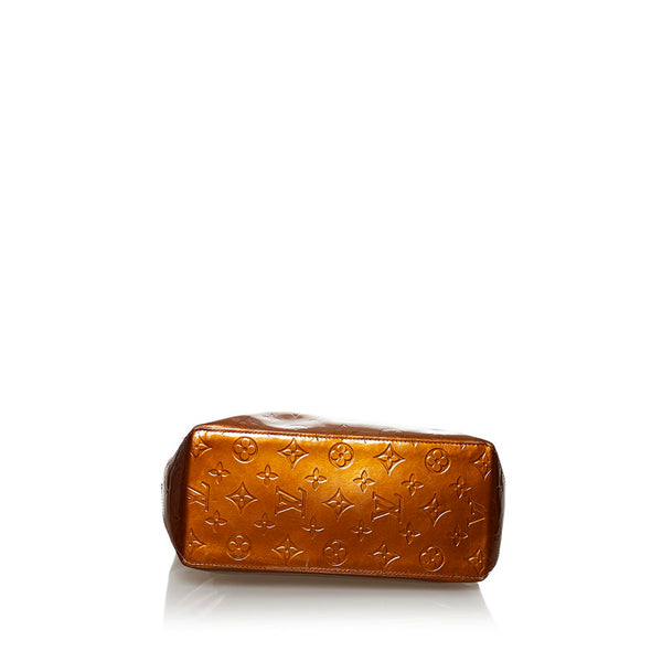 ルイ ヴィトン モノグラム ヴェルニ リードMM M91143 ブロンズ パテントレザー ハンドバッグ レディース LOUIS VUITTON 【中古】