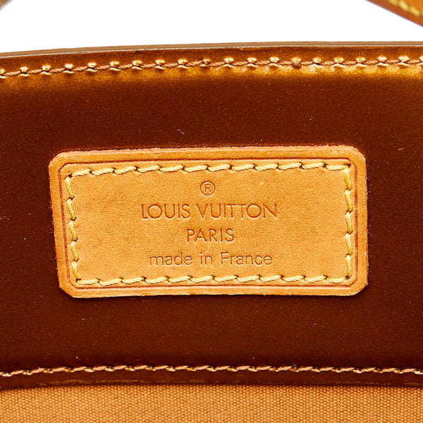 ルイ ヴィトン モノグラム ヴェルニ リードMM M91143 ブロンズ パテントレザー ハンドバッグ レディース LOUIS VUITTON 【中古】