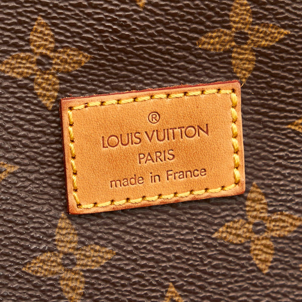 ルイ ヴィトン モノグラム ソミュール30 ショルダーバッグ M42256  ブラウン PVC レザー レディース LOUIS VUITTON 【中古】