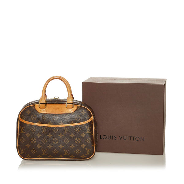 ルイ ヴィトン モノグラム トゥルーヴィル ハンドバッグ M42228 ブラウン PVC レザー レディース LOUIS VUITTON 【中古】
