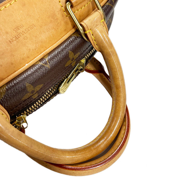 ルイ ヴィトン モノグラム トゥルーヴィル ハンドバッグ M42228 ブラウン PVC レザー レディース LOUIS VUITTON 【中古】