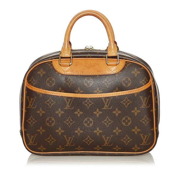 ルイ ヴィトン モノグラム トゥルーヴィル ハンドバッグ M42228 ブラウン PVC レザー レディース LOUIS VUITTON 【中古】
