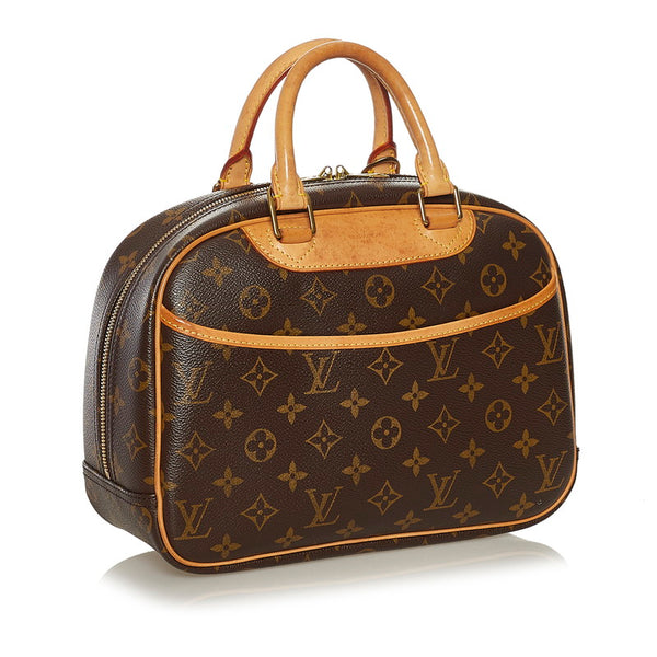 ルイ ヴィトン モノグラム トゥルーヴィル ハンドバッグ M42228 ブラウン PVC レザー レディース LOUIS VUITTON 【中古】