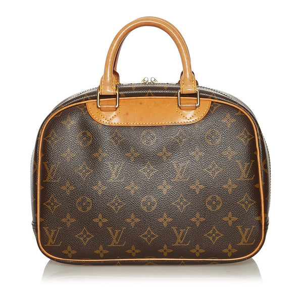 ルイ ヴィトン モノグラム トゥルーヴィル ハンドバッグ M42228 ブラウン PVC レザー レディース LOUIS VUITTON 【中古】