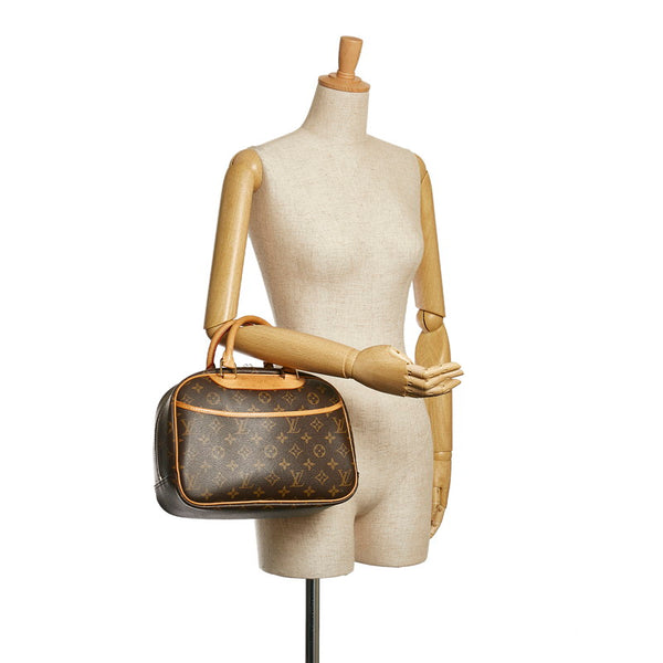 ルイ ヴィトン モノグラム トゥルーヴィル ハンドバッグ M42228 ブラウン PVC レザー レディース LOUIS VUITTON 【中古】
