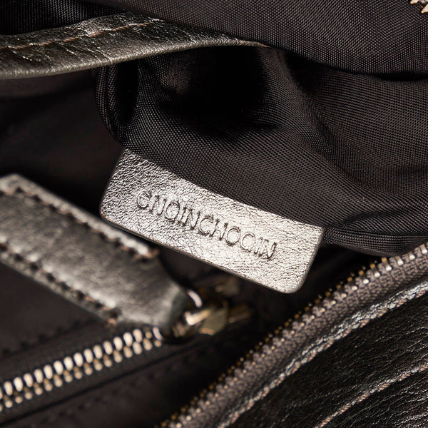 バーバリー ショルダーバッグ CNOINCHOOIN カーキ キャンバス レザー レディース BURBERRY 【中古】