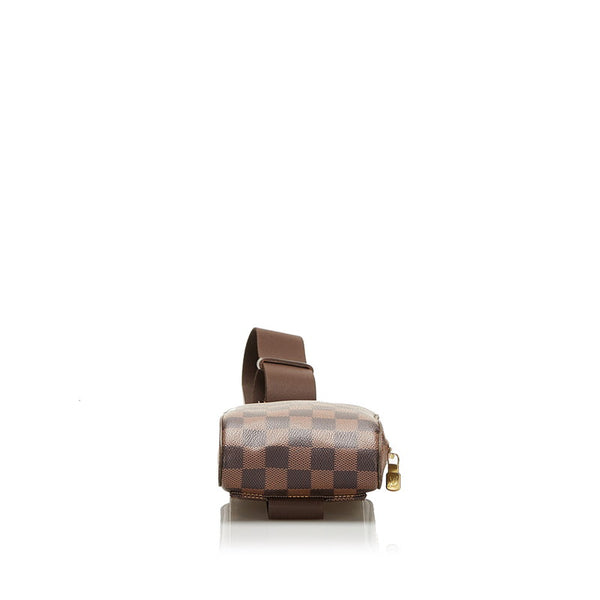 ルイ ヴィトン ダミエ ジェロニモス ボディバッグ ウエストバッグ N51994 ブラウン PVC レザー メンズ LOUIS VUITTON 【中古】