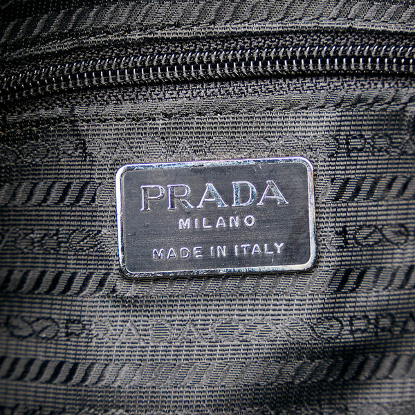 プラダ ポーチ グレー キャンバス レディース PRADA 【中古】