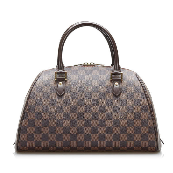 ルイ ヴィトン ダミエ リベラMM ハンドバッグ N41434 ブラウン PVC レザー レディース LOUIS VUITTON 【中古】