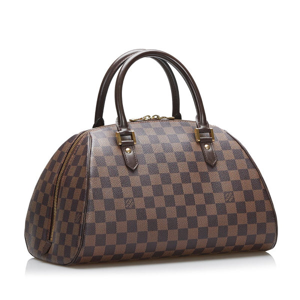 ルイ ヴィトン ダミエ リベラMM ハンドバッグ N41434 ブラウン PVC レザー レディース LOUIS VUITTON 【中古】