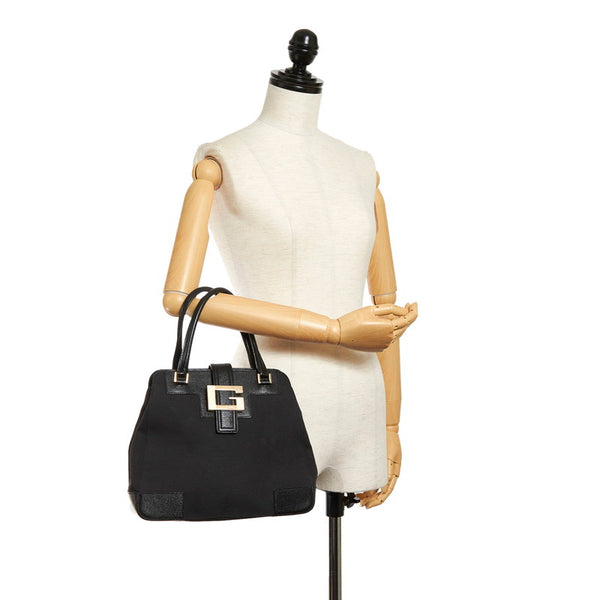 グッチ ハンドバッグ 002 1113 ブラック キャンバス レザー レディース GUCCI 【中古】