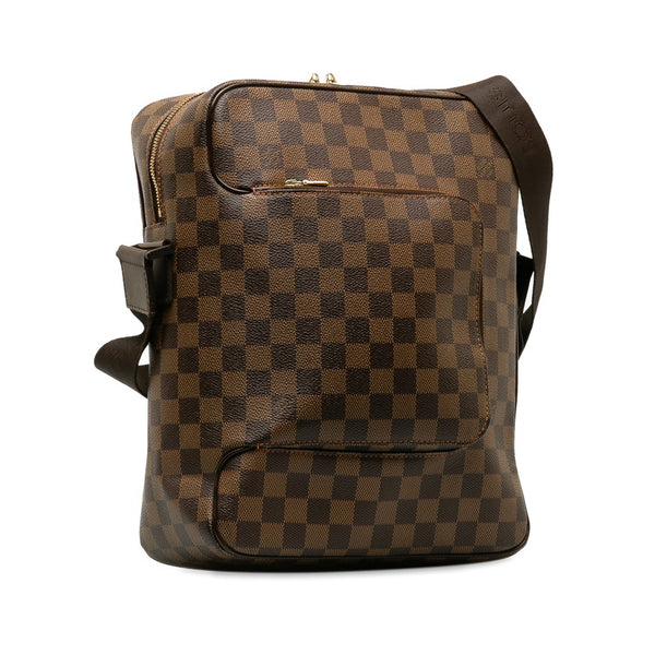 ルイ ヴィトン ダミエ オラフMM 斜め掛け ショルダーバッグ N41441 ブラウン PVC レザー レディース LOUIS VUITTON 【中古】