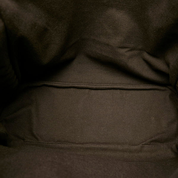 サルヴァトーレフェラガモ トートバッグ FB-24 8632 ブラウン キャンバス レディース Salvatore Ferragamo 【中古】