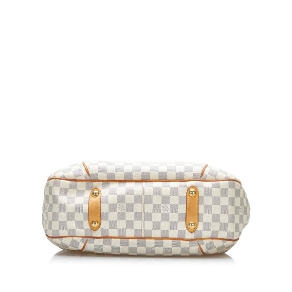 ルイ ヴィトン ダミエ アズール ガリエラPM ショルダーバッグ N55215 ホワイト PVC レザー レディース LOUIS VUITTON 【中古】
