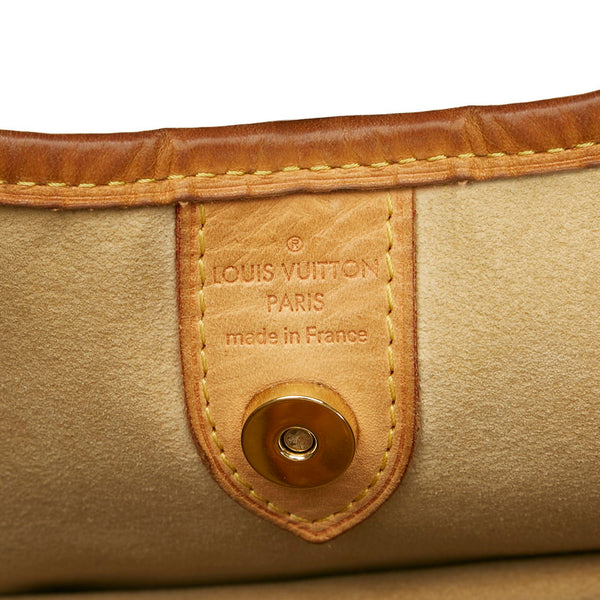 ルイ ヴィトン ダミエ アズール ガリエラPM ショルダーバッグ N55215 ホワイト PVC レザー レディース LOUIS VUITTON 【中古】