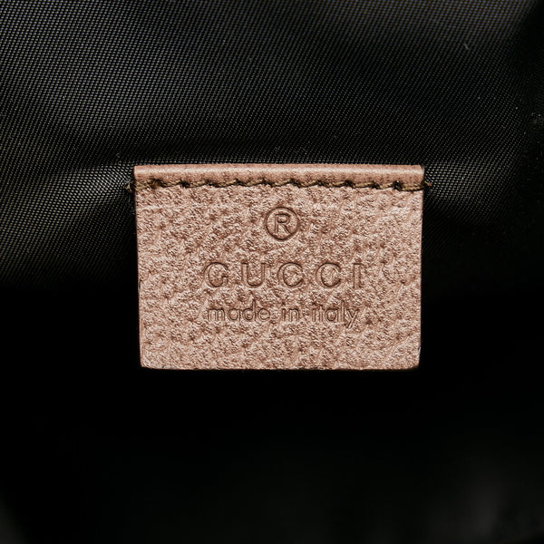 グッチ North Face コラボ リュック バックパック 650288 ブラック ホワイト ナイロン レザー レディース GUCCI 【中古】