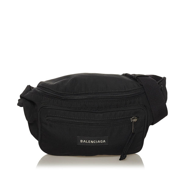 バレンシアガ エクスプローラー ベルトバッグ ボディバッグ ウエストバッグ 482389 ブラック ナイロン メンズ BALENCIAGA 【中古】