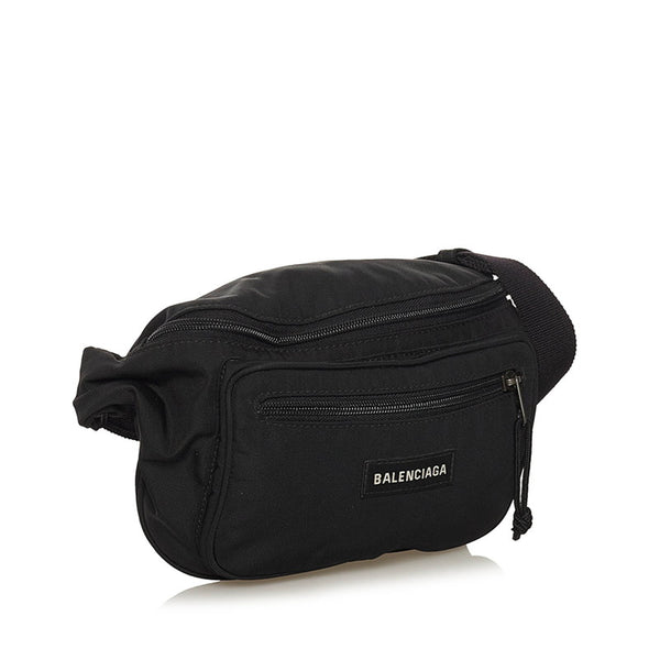 バレンシアガ エクスプローラー ベルトバッグ ボディバッグ ウエストバッグ 482389 ブラック ナイロン メンズ BALENCIAGA 【中古】