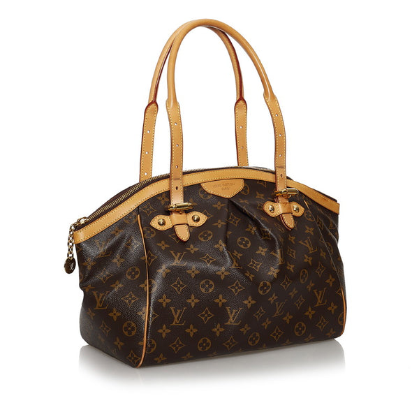 ルイ ヴィトン モノグラム ティボリGM M40144 ブラウン PVC レザー ハンドバッグ レディース LOUIS VUITTON 【中古】