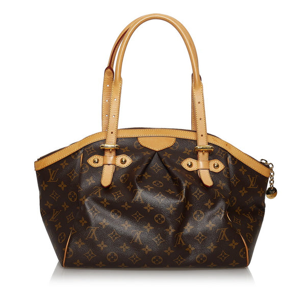 ルイ ヴィトン モノグラム ティボリGM M40144 ブラウン PVC レザー ハンドバッグ レディース LOUIS VUITTON 【中古】