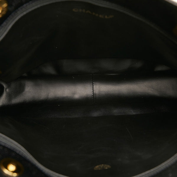 シャネル ココマーク チェーン トートバッグ ショルダーバッグ ブラック キャビアスキン レディース CHANEL 【中古】