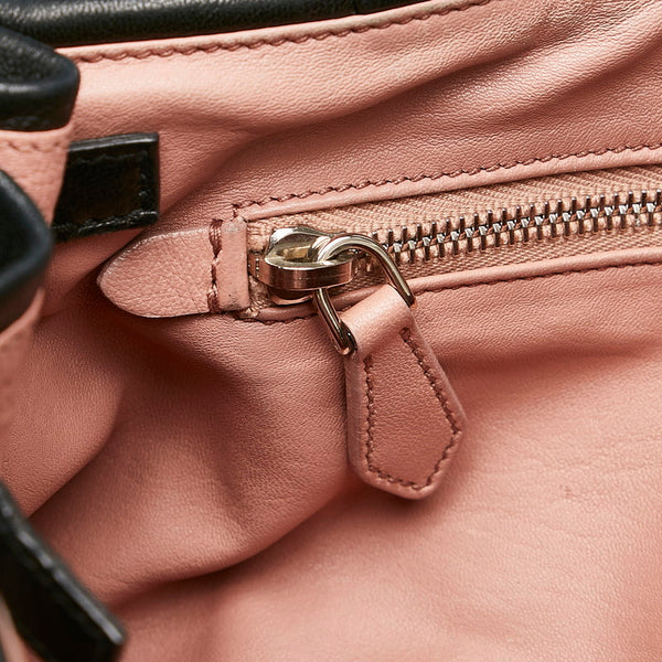プラダ タッセル BR3474 ブラック レザー ショルダーバッグ レディース PRADA 【中古】