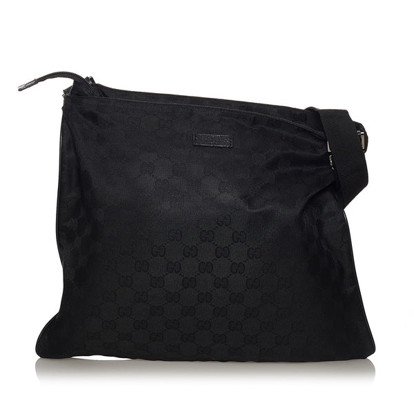 グッチ GGナイロン 斜め掛け ショルダーバッグ 132999 ブラック ナイロン レディース GUCCI 【中古】